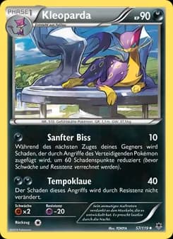 Kleoparda card in German