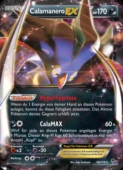 Calamanero EX card in German