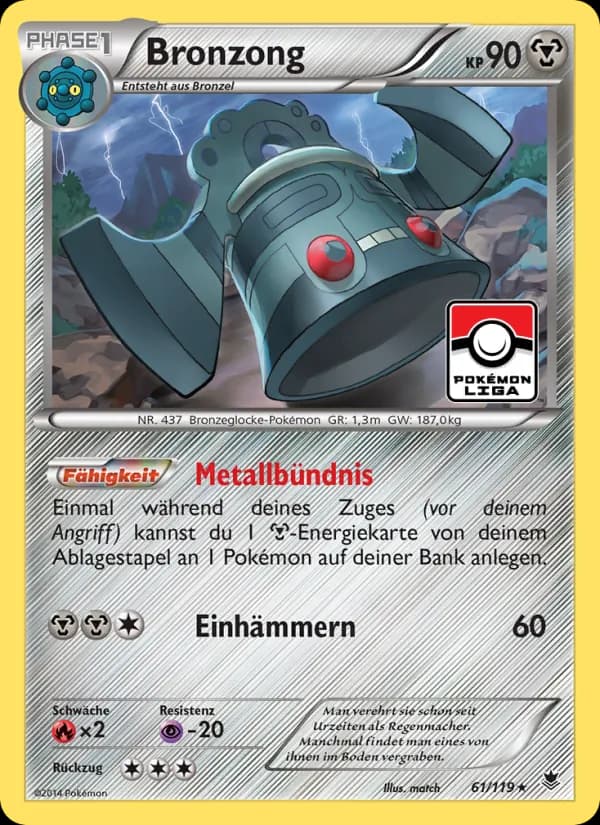 Bronzong card in German