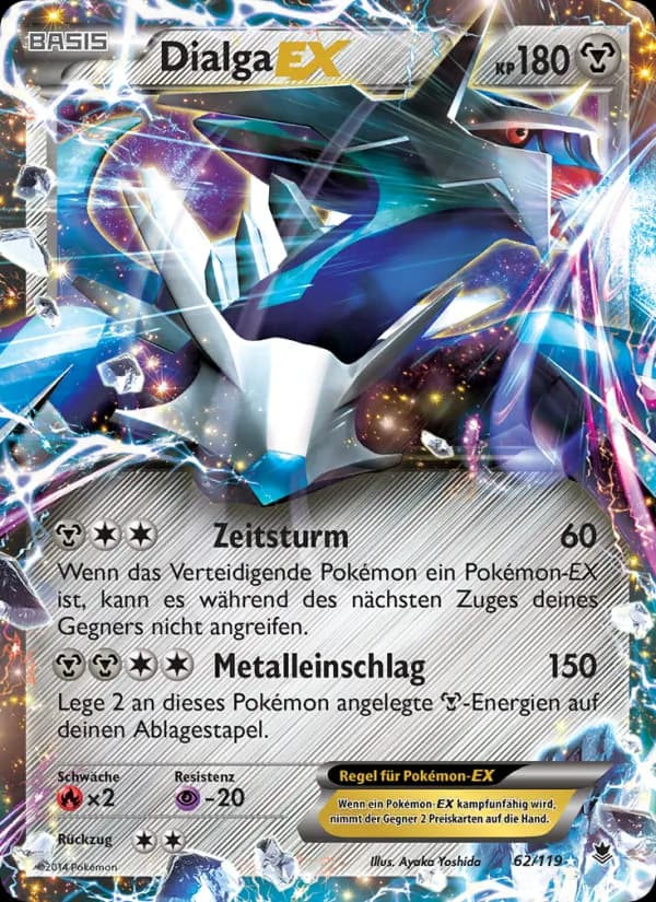 Dialga EX card in German
