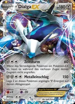 Dialga EX card in German