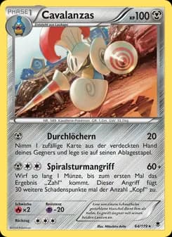 Cavalanzas card in German