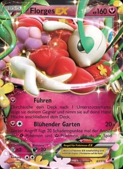 Florges EX card in German