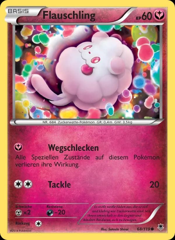 Flauschling card in German