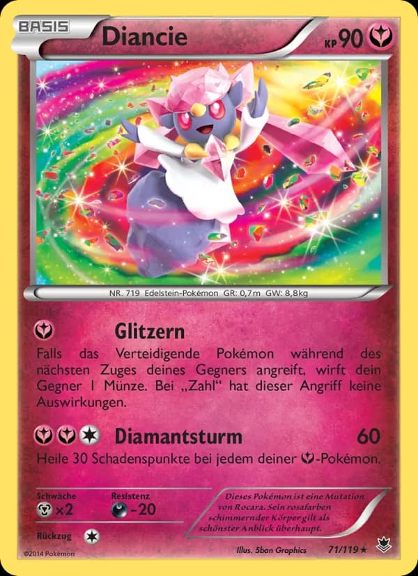 Diancie card in German