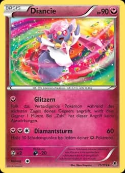 Diancie card in German