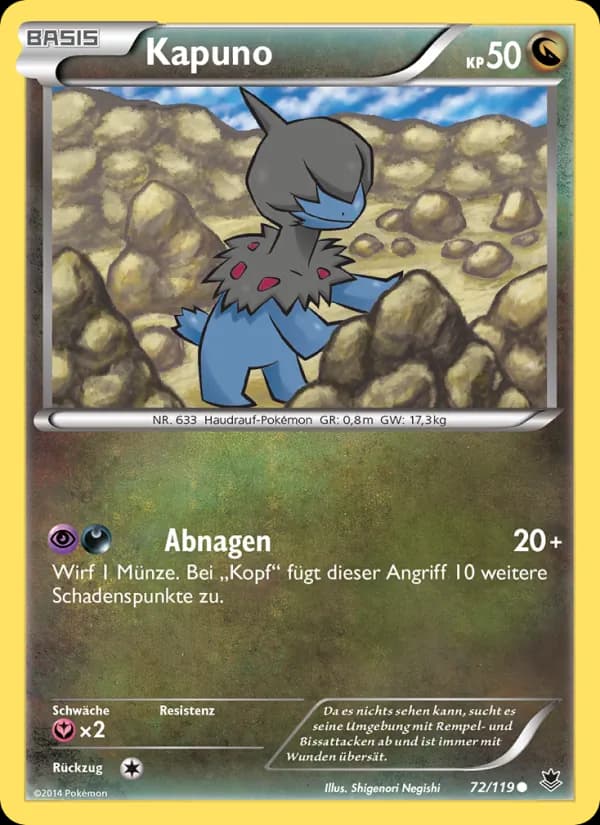 Kapuno card in German