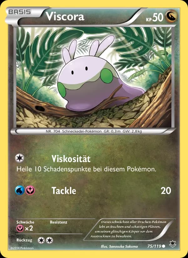 Viscora card in German