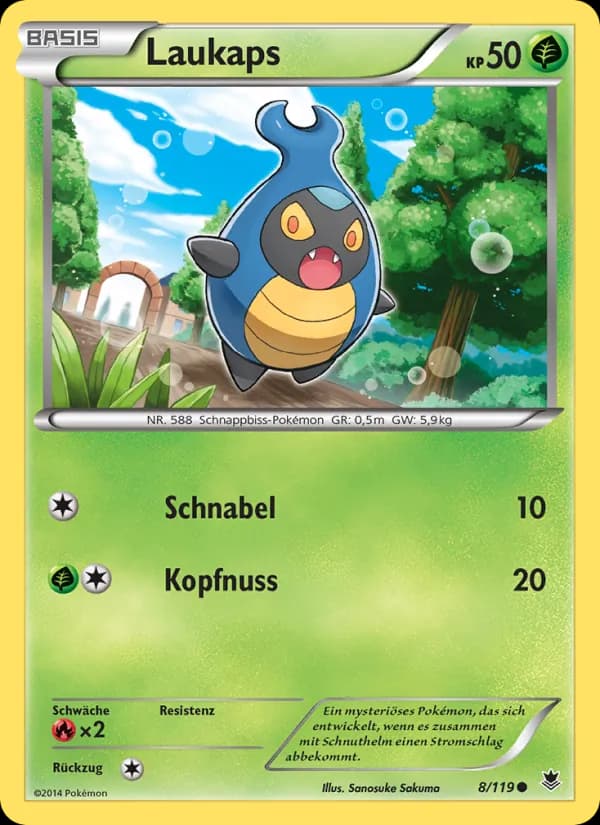 Laukaps card in German