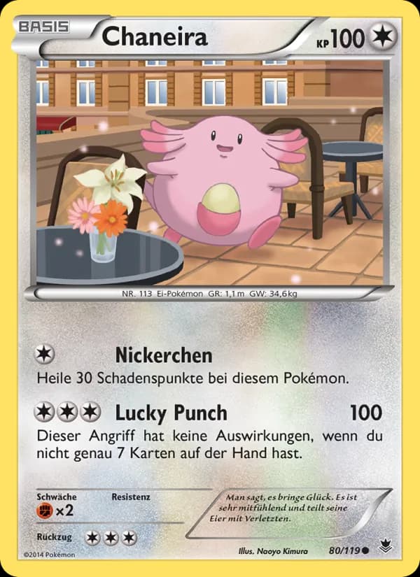 Chaneira card in German