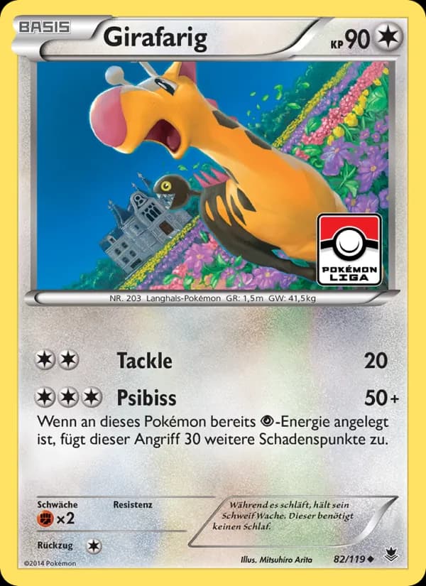Girafarig card in German