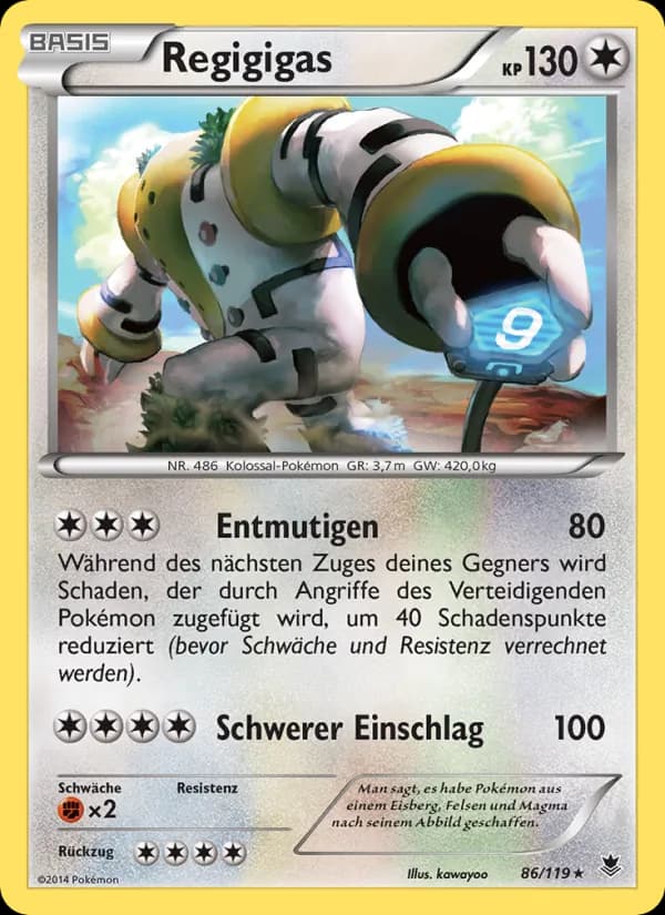 Regigigas card in German