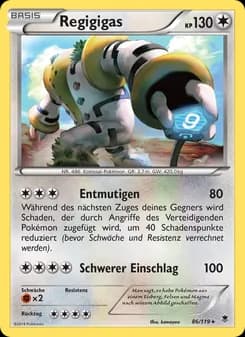 Regigigas card in German