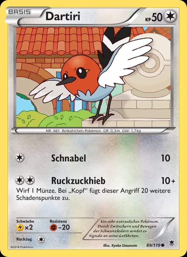 Dartiri card in German