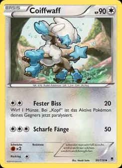 Coiffwaff card in German