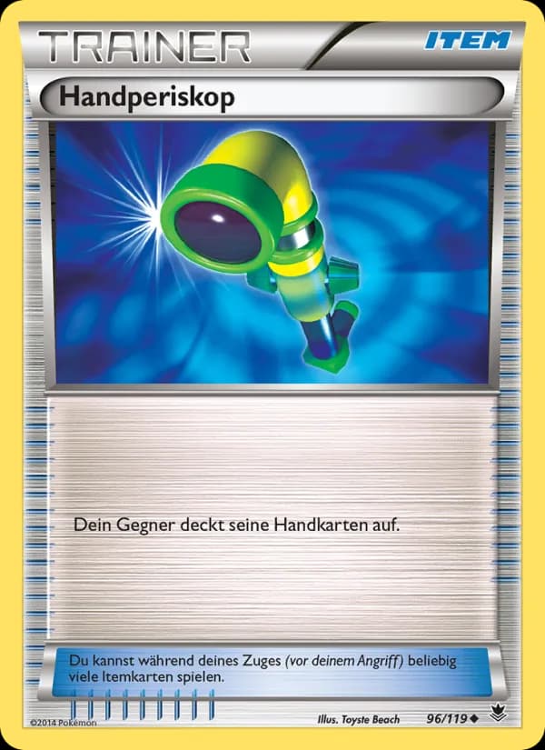Handperiskop card in German