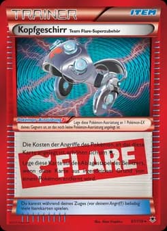Kopfgeschirr Team Flare-Superzubehör card in German