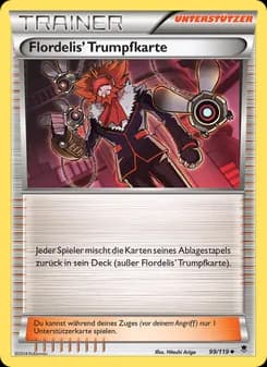 Flordelis' Trumpfkarte card in German