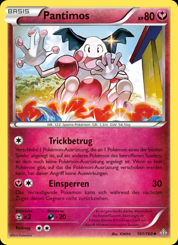 Pantimos card in German