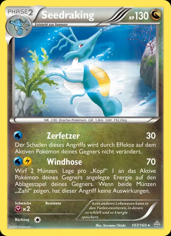 Seedraking card in German
