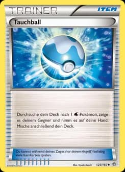 Tauchball card in German