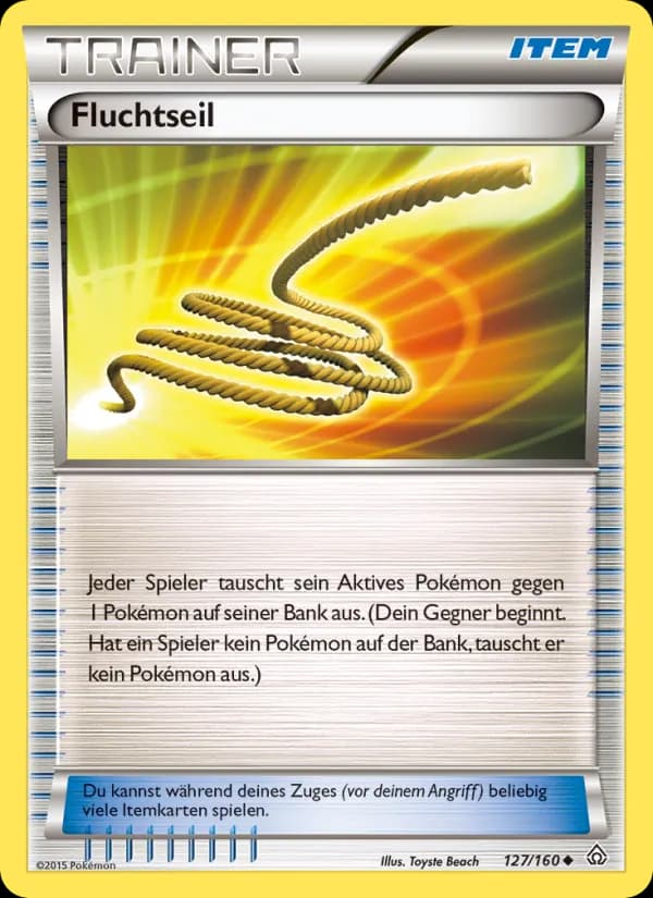 Fluchtseil card in German