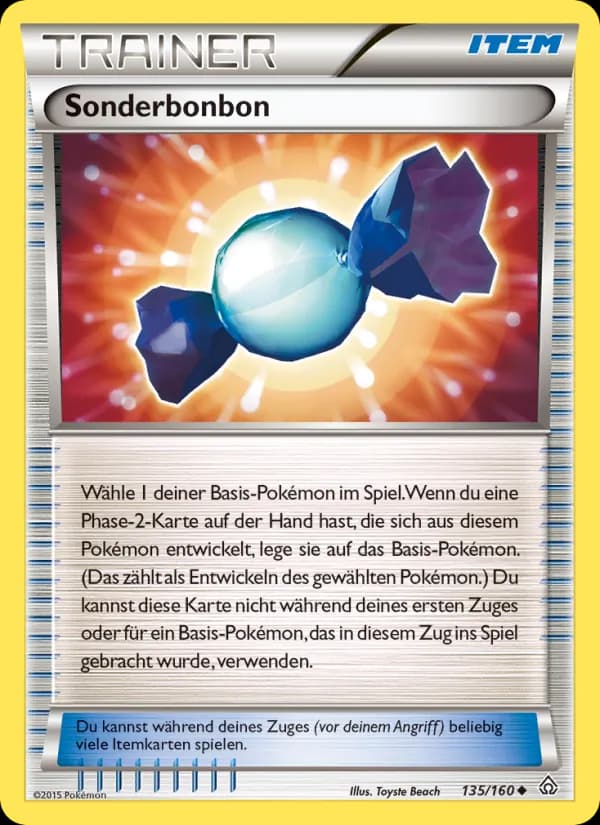 Sonderbonbon card in German