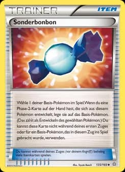 Sonderbonbon card in German