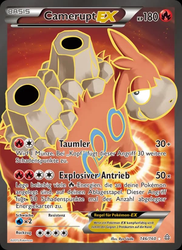 Camerupt EX card in German