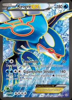 Kyogre EX card in German