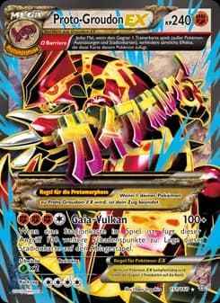 Proto-Groudon EX card in German