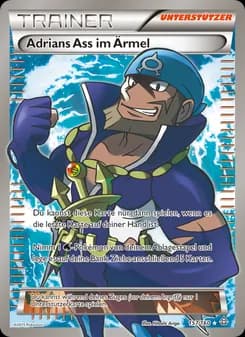 Adrians Ass im Ärmel card in German