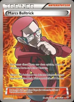 Marcs Balltrick card in German