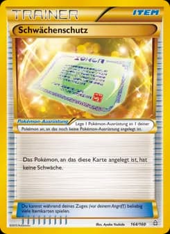 Schwächenschutz card in German