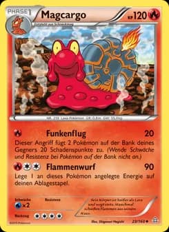 Magcargo card in German