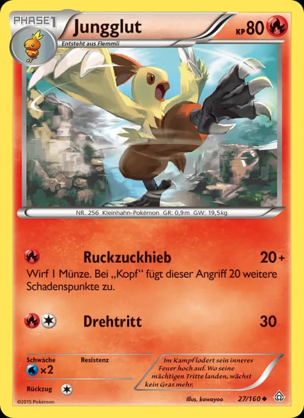 Jungglut card in German