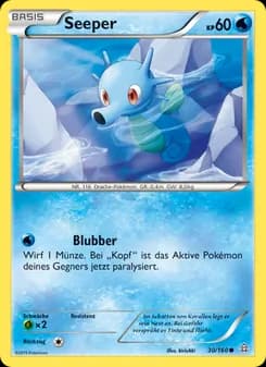 Seeper card in German
