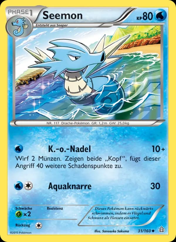 Seemon card in German