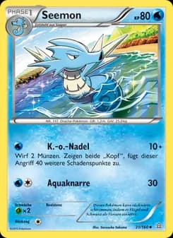 Seemon card in German