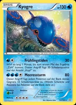 Kyogre card in German