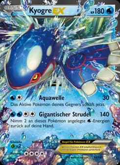 Kyogre EX card in German