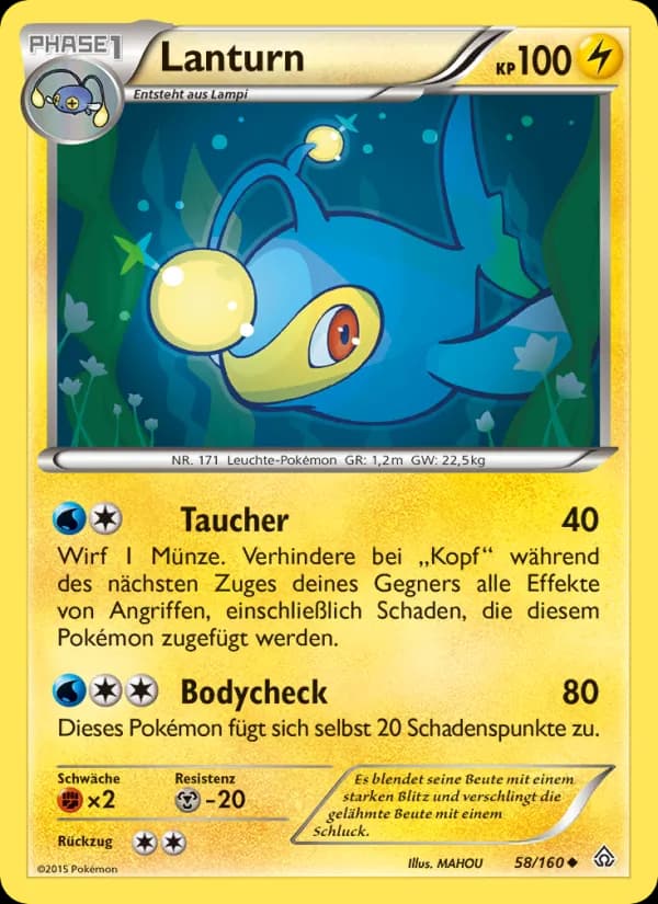 Lanturn card in German