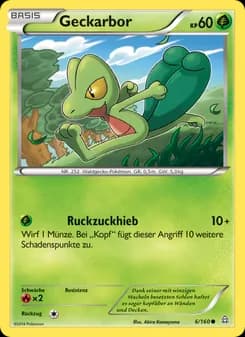 Geckarbor card in German