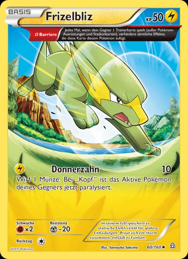 Frizelbliz card in German