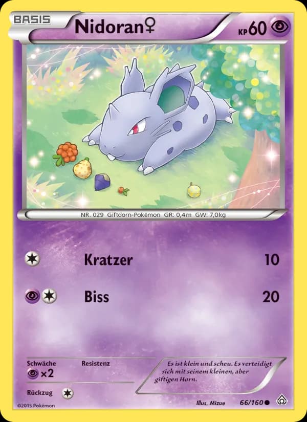 Nidoran♀ card in German