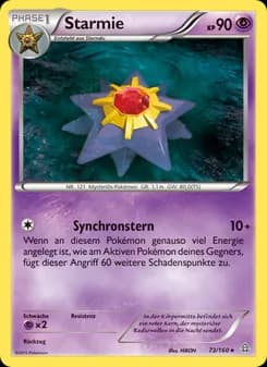 Starmie card in German