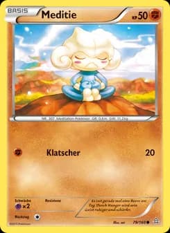 Meditie card in German