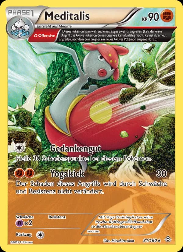 Meditalis card in German