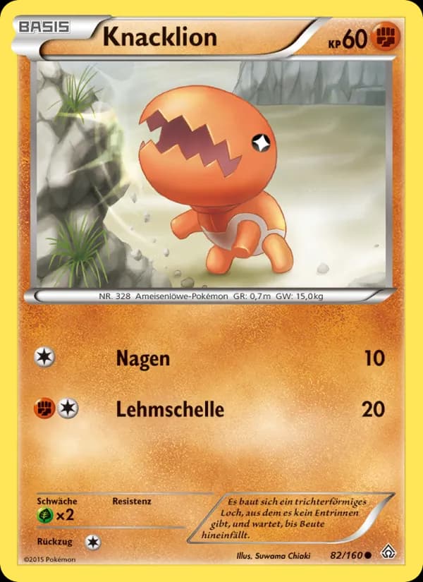 Knacklion card in German