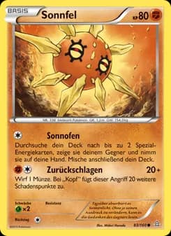 Sonnfel card in German